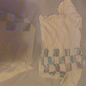 white fashion nova two piece skirt set !